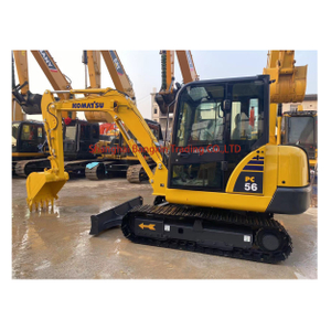 Экскаватор Komatsu Pc56 5 тонн, оригинал, сделано в Японии, немного в хорошем состоянии, бывший в употреблении гусеничный мини-экскаватор