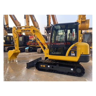 Экскаватор Komatsu Pc56 5 тонн, оригинал, сделано в Японии, немного в хорошем состоянии, бывший в употреблении гусеничный мини-экскаватор