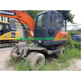 Колесный экскаватор DOOSAN DX60W 6 тонн, оригинальный корейский мини-колесный экскаватор для продажи
